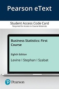 Cover: Business Statistics - Pearson