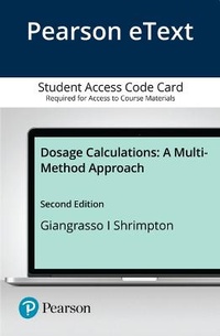Enlarge image Cover: Dosage Calculations - Pearson