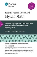 Cover: Mylab Math with Pearson Etext -- 18 Week Standalone Access Card -- For Elementary Algebra - Pearson