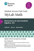 Cover: Mylab Math with Pearson Etext -- 18 Week Standalone Access Card -- For Elementary & Intermediate Algebra - Pearson