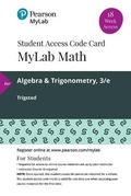 Cover: Mylab Math with Pearson Etext -- 18 Week Standalone Access Card -- For Algebra & Trigonometry - Pearson