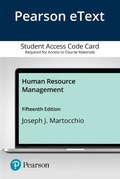 Cover: Pearson Etext Human Resource Management -- Access Card - Pearson