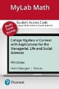 Cover: Mylab Math with Pearson Etext -- 24-Month Standalone Access Card -- For College Algebra in Context - Pearson