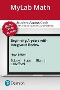 Enlarge image Cover: MyLab Math with Pearson eText (up to 24 months) Access Code for Beginning Algebra with Integrated Review - Pearson