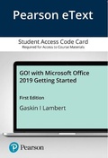 Cover: Go! with Microsoft Office 2019 Getting Started -- Pearson Etext - Pearson