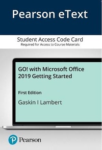 Enlarge image Cover: Go! with Microsoft Office 2019 Getting Started -- Pearson Etext - Pearson