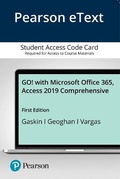 Cover: Go! with Microsoft Office 365, Access 2019 Comprehensive - Pearson
