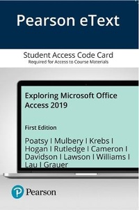 Enlarge image Cover: Exploring Microsoft Office Access 2019 Comprehensive - Pearson