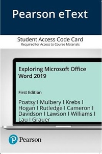 Enlarge image Cover: Exploring Microsoft Office Word 2019 Comprehensive - Pearson