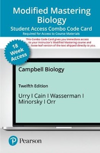Enlarge image Cover: Modified Mastering Biology with Pearson Etext -- Combo Access Card -- For Campbell Biology (18-Weeks) - Pearson