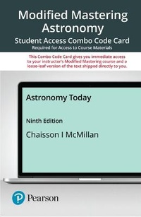 Enlarge image Cover: Modified Mastering Astronomy with Pearson Etext -- Combo Acces Card -- For Astronomy Today - Pearson