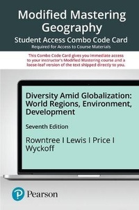 Enlarge image Cover: Modified Mastering Geography with Pearson Etext -- Combo Acces Card -- For Diversity Amid Globalization - Pearson
