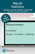 Cover: Mylab Statistics with Pearson Etext -- 18-Weeks Combo Access Card -- For Business Statistics, Digital Update - Pearson