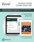Cover: Revel for Elementary Statistics in Social Research, Updated Edition -- Combo Access Card - Pearson