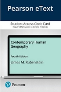 Enlarge image Cover: Contemporary Human Geography - Pearson
