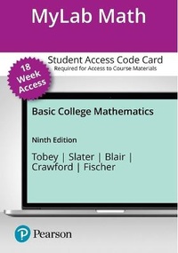 Enlarge image Cover: Mylab Math with Pearson Etext -- 18 Week Access Card -- For Basic College Mathematics - Pearson