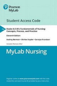 Enlarge image Cover: Mylab Nursing with Pearson Etext -- Access Card -- For Kozier & Erb's Fundamentals of Nursing - Pearson