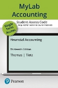 Enlarge image Cover: Mylab Accounting with Pearson Etext -- Access Card -- Financial Accounting - Pearson