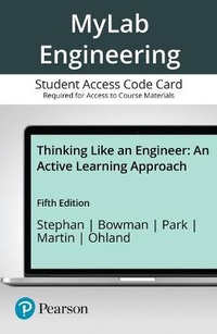 Enlarge image Cover: Mylab Engineering with Pearson Etext -- Standalone Access Card -- For Thinking Like an Engineer - Pearson