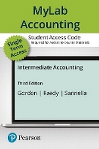 Enlarge image Cover: Mylab Accounting with Pearson Etext -- Access Card -- For Intermediate Accounting - Pearson