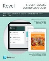 Enlarge image Cover: Revel for Introduction to Behavioral Research Methods -- Combo Access Card - Pearson