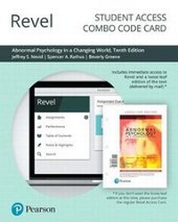 Enlarge image Cover: Revel for Abnormal Psychology in a Changing World -- Combo Access Card - Pearson