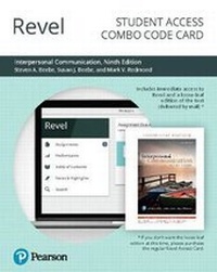 Enlarge image Cover: Revel for Interpersonal Communication - Pearson