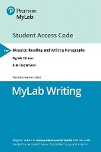 Enlarge image Cover: MyLab Writing with Pearson eText Access Code for Mosaics - Pearson
