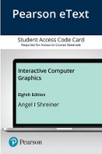 Enlarge image Cover: Pearson eText for Interactive Computer Graphics -- Access Card - Pearson