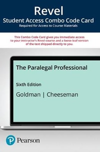 Enlarge image Cover: Revel Forthe Paralegal Professional -- Combo Access Card - Pearson