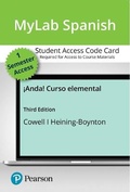Cover: Mylab Spanish with Pearson Etext -- Access Card for 2020 Release-- For !Anda! Curso Elemental (Single Semester Access) - Pearson