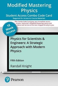 Enlarge image Cover: Modified Mastering Physical with Pearson Etext -- Combo Access Card -- For Physics for Scientists and Engineers - Pearson