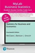 Cover: Mylab Statistics with Pearson Etext -- Combo Access Card -- For Statistics for Business and Economics - Pearson
