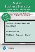 Cover: Mylab Statistics with Pearson Etext -- Combo Access Card -- For Statistics for Business and Economics--18 Weeks and 9780137335312 Should Be Mylab Statistics with Pearson Etext -- Combo Access Card -- For Statistics for Business and Economics--24 Months - Pearson