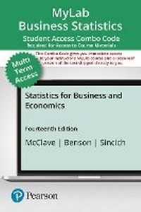 Enlarge image Cover: Mylab Statistics with Pearson Etext -- Combo Access Card -- For Statistics for Business and Economics--18 Weeks and 9780137335312 Should Be Mylab Statistics with Pearson Etext -- Combo Access Card -- For Statistics for Business and Economics--24 Months - Pearson