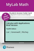 Cover: Mylab Math with Pearson Etext -- Access Card -- For Calculus with Applications, Brief Version (18-Weeks) - Pearson