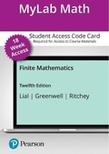 Cover: Mylab Math with Pearson Etext -- Access Card -- For Finite Mathematics (18-Weeks) - Pearson