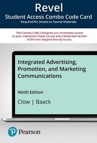 Enlarge image Cover: Revel for Integrated Advertising, Promotion and Marketing Communications -- Combo Access Card - Pearson