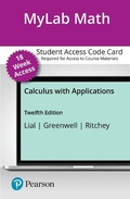 Cover: Mylab Math with Pearson Etext -- Access Card -- For Calculus with Applications (18-Weeks) - Pearson