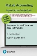 Cover: Mylab Accounting with Pearson Etext -- Combo Access Card -- For Pearson's Federal Taxation 2022 Individuals -- 24 Months - Pearson