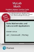 Cover: Mylab Math with Pearson Etext -- Combo Access Card -- For Finite Mathematics and Calculus with Applications (24 Months) - Pearson
