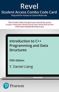 Enlarge image Cover: Revel for Introduction to C++ Programming and Data Structures -- Combo Access Card - Pearson