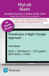 Enlarge image Cover: Mylab Math with Pearson Etext -- 18-Week Combo Access Card -- For Precalculus - Pearson