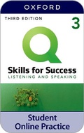 Cover: Q Skills for Success Level 3 Listening and Speaking iQ Online Practice - Oxford University Press