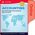 Cover: Accounting for Cambridge International AS & A Level Online Student Book - Oxford University Press
