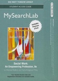 Enlarge image Cover: MyLab Search with Pearson eText -- Standalone Access Card -- for Social Work - Pearson
