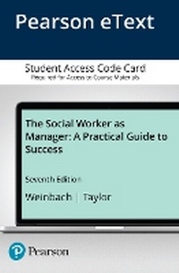 Enlarge image Cover: Social Worker as Manager, The - Pearson