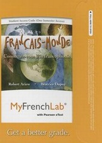 Enlarge image Cover: MyLab French with Pearson eText -- Access Card -- Francais-Monde - Pearson