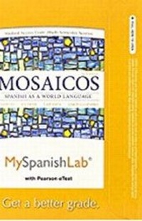 Enlarge image Cover: Mylab Spanish with Pearson Etext -- Access Card -- For Mosaicos - Pearson