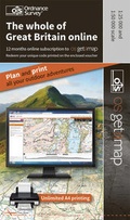 Cover: 12 Months Online Subscription to OS Getamap 2014 - Ordnance Survey